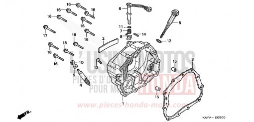 RIGHT CRANKCASE COVER NX125V de 1997